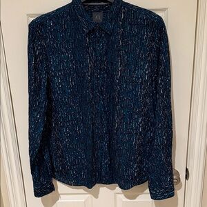 A/X Armani Exchange Blue Casual Button Down Shirt